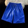 Shorts de estilo ligero para verano 2024 para hombre, nuevos, talla grande, casual, versátil, para pareja, color caramelo multicolor, estilo Hong Kong, pantalones holgados cortos