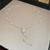 Collar de Perlas de Múltiples Capas Estilo Francés, Cadena para Clavícula de Lujo Ligero de Gama Alta, Collar Versátil de Moda para Mujer con un Diseño Único