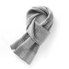 Suéter de Cashmere 26 Outono e Inverno Novo Estilo Unissex Versátil Liso Tricô Grosso Cachecol Longo Cachecol de Gola Quente Xale