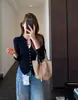 Cardigan suéter de tricô canelado vertical casual chic emagrecimento estilo coreano para mulheres, início do outono 26 novo modelo H082813