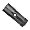 Linterna de pistola de acero pequeña súper brillante, láser blanco, zoom, tiro largo, para exteriores, súper brillante, alta potencia, luz LED de carga multifunción