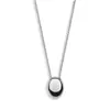 Collar Colgante de Piedra Lisa Retro Estilo Europeo y Americano para Mujer Lujo Ligero Nicho de Moda Temperamento Cadena para Suéter de Gota de Agua