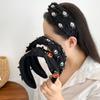 Otoño e invierno 2024 nuevo transfronterizo diadema de Halloween accesorios de fantasma de diablo negro tendencia viento oscuro accesorios para el cabello de vacaciones