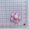Flor de resina transparente flor de cinco pétalos accesorios para joyería DIY carcasa de teléfono móvil pegamento de crema pasador material hecho a mano al por mayor