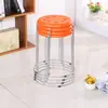 Taburete Redondo para el Hogar, Taburete de Plástico Reforzado, Taburete de Plástico Engrosado para Adultos, Mesa de Comedor, Oficina Comercial, Taburete de Puesto, Simple y Moderno