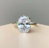 Sanjie 2024 Nuevo Anillo Simple Estilo Ins Europeo y Americano Incrustado con Circonita Anillo de Diamante Súper Brillante Hecho a Mano