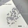 Rhinestones Zircônia Lilás Brilhante para Nail Art Mini Rhinestones de Fundo Plano Decorações de Nail Art de Formatos Mistos Rhinestones Lilás Acessórios para Nail Art