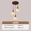 Lámpara Colgante Estilo Wabi-sabi Moderna Minimalista Estilo Clásico Dinastía Song China de Madera Maciza Tela para Comedor Dormitorio Sala de Estar