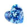 Atacado de Zircônia Aquamarina de Alta Temperatura com Incrustação de Cera, Pedras Soltas de Zircônia Aquamarina Artificial CZ Azul Brilhante com Fundo Pontiagudo e Formatos Especiais