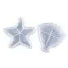 Amapola DIY Molde de Resina de Cristal Hoja Estrella de Mar Plato Accesorios de Fruta Caja de Almacenamiento Molde de Silicona Al por Mayor