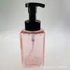 Botella Espumante Cuadrada de 400 ml, Botella de Gel Hidroalcohólico Espumante, Botella de Gel de Ducha para Niños, Almacenamiento de Botella Espumante Cuadrada