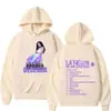 Sudadera con capucha para hombre y mujer de alta calidad, manga larga, moda casual, portada de álbum de la cantante Maria Bellesa 2025