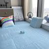 Alfombra de Piso de Empalme de Color Sólido de Lujo Ligero para Uso Doméstico, Fácil de Cuidar, Alfombra Gruesa para Pies para Dormitorio, Junto a la Cama, Alfombra de Piso Antideslizante y Resistente a las Manchas