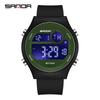 Reloj Sanda con movimiento de pantalla única, reloj electrónico de moda para estudiantes de secundaria, reloj despertador luminoso multifuncional, reloj para estudiantes masculinos.