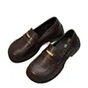 Mocasines negros de estilo británico retro con suela gruesa para mujer, nuevos de otoño 2026, zapatos pequeños de cuero para uniforme JK japonés
