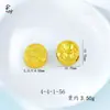 Pastel de Luna Filigrana Hueca Accesorios para Joyería DIY Cubo de la Fortuna Chapado en Oro Antiguo Cuentas Flor de Loto Chapado en Oro Estilo Chino Retro Arte