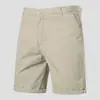 Pantalones Cortos Casuales de Algodón para Hombre de Comercio Exterior 2026, Pantalones de Vestir Rectos de 5 Puntos, Talla Grande, Color Sólido, Ropa para Hombre Estilo de Comercio Exterior