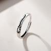 Anillo de Pareja Liloch Mohe Ballroom Anillo Retro Antiguo de Plata Esterlina Conmemorativo Regalo de San Valentín para Hombres y Mujeres