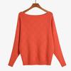 Suéter Jersey de Punto Jacquard Irregular de Cuello Único Otoño Invierno 2023 Exclusivo Transfronterizo
