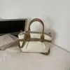 Bolsa Feminina Transfronteiriça 2026 Nova Elegante Decoração com Cinto de Couro Bolsa de Mão Feminina Bolsa de Ombro Único Transversal Versátil Bolsa Tote para o Dia a Dia