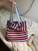 Bolsa de Tricô Bolsa Tecida de Lã Retrô Bolsa Feminina Versátil Senso de Alto Padrão Bolsa Transversal Exquisita Bolsa de Ombro Bolsa de Compras