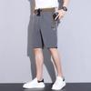 Shorts Casuales de Seda de Hielo de Verano para Hombre, Pantalones Deportivos Finos de Secado Rápido hasta la Rodilla, Pantalones Holgados Transpirables de Secado Rápido de Media Longitud