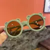 Nuevas Gafas de Sol Infantiles Redondas con Oso Gafas para Niños Gafas de Sol para Bebé Gafas de Sol Lindas Color Caramelo Macarrón