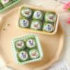 Caja de Empaque Tuan Verde 4 Granos 6 Granos Fruta Qingming Pegatina Duan Zi Caja de Empaque para Almuerzo Arroz Horneado Duan Caja para Sándwich Pastel