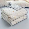 Colcha de Verano de Algodón de Xinjiang Jie Liya con Bordes Ensanchados, Algodón Lavado, Estampado de Dibujos Animados, Colcha de Aire Acondicionado, Disponible para Compra y Venta al por Mayor
