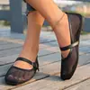 Nuevos Zapatos Planos de Ballet Calados Cómodos y Transpirables para Mujer, Zapatos Mary Jane Cielo Estrellado, Versátiles, Adelgazantes, Primavera/Verano 2026
