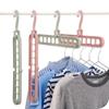Multi-funcional nove buracos cabide, casa de armazenamento de roupas de viagem, guarda-roupa, guarda-roupa, Internet, celebridade, dobrar, encolher, magia, girar, pendurar roupas penduradas