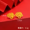 Pendientes de Gancho para Oreja con Nudo Ruyi Estilo Antiguo Chapados en Latón para Mujer, Pendientes de Flor de Lirio Cisne, Pendientes de Botón de Mariposa de Gama Alta de Nicho Venta al por Mayor
