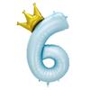 Nuevo Globo Digital de Papel de Aluminio con Corona de Príncipe Princesa Bebé Primer Cumpleaños Fiesta Fondo Decorativo Globo Digital