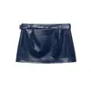 Ropa de Mujer al por Mayor Transfronteriza Conjunto de Chaleco con Efecto Piel + Falda con Efecto Piel Estilo Europeo y Americano