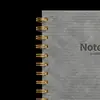 Caderno com Espiral, Capa de Couro Texturizado Vintage, Fechamento com Tira, Caderno Portátil para Anotações de Reunião de Escritório