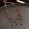 Collar de sirena chapado en oro real con perla de nácar Ji, cadena francesa simple para clavícula, retro elegante, versátil, collar personalizado