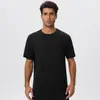 Camiseta esportiva personalizada de fibra de bambu natural, antibacteriana, secagem rápida, solta e respirável, para corrida e atividades ao ar livre, manga curta, masculina 61201