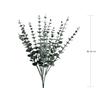 Folha de Eucalipto de Haste Única de Plástico Artificial Design Floral Folha de Dinheiro Decoração Arranjo de Flores para Casa Alta Simulação