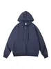 Sudadera tipo cárdigan con capucha y cremallera, peso pesado, para primavera y otoño, color liso, versátil, corte holgado, top unisex, manga larga, al por mayor