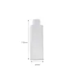 60/100/120ml/140ml Botella Blanca Esmerilada de Viaje Rellenable para Loción Material PET Set Cosmético Spray