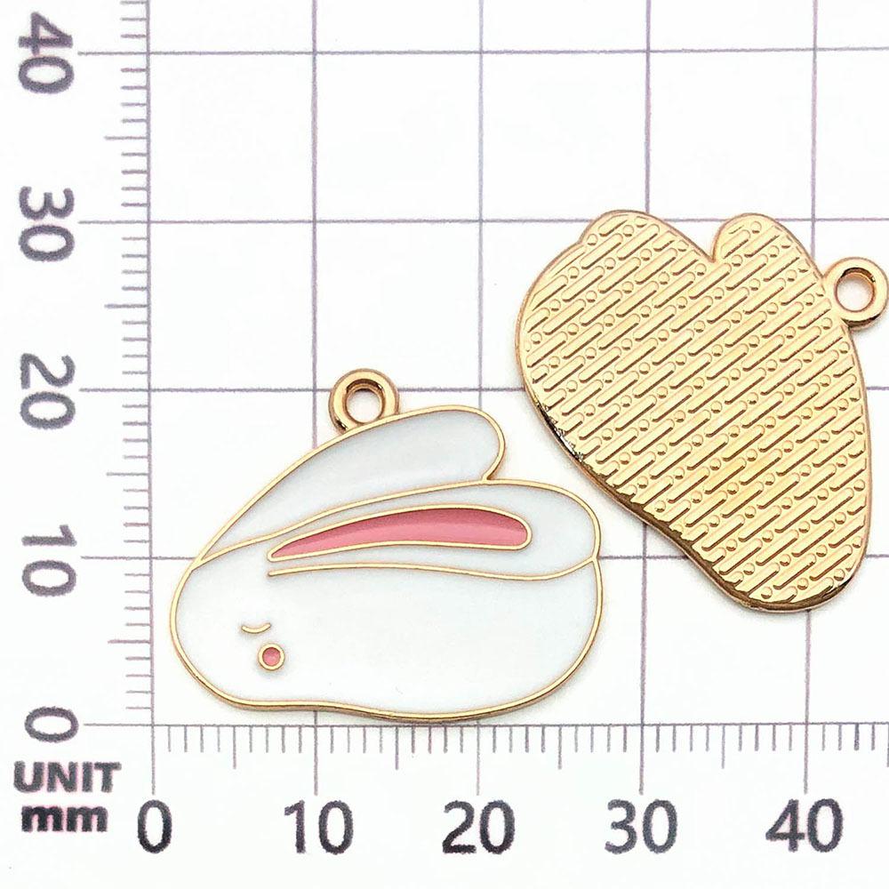 21132-DL-滴油白色锌合金兔子21x27mm-2g.j