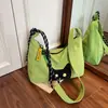 Nueva bolsa de mano linda de estilo japonés con temática de gato, que irradia un ambiente sofisticado, perfecta para mujeres, casual, simple, ligera, adecuada para ir al trabajo, a la moda y versátil como bolso cruzado