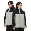 Traje Impermeável Masculino Feminino para Montanhismo Outdoor Roupa de Trabalho Jaqueta Personalizada Inverno Novo À Prova de Vento Resistente à Água Quente Algodão com Penas Grafeno