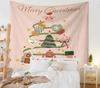 Decoração de Quarto Han Feng Tapeçaria de Natal Decoração de Parede Tecido para Pendurar na Parede ao Lado da Cama Estilo Ins Tecido de Fundo para Decoração de Natal
