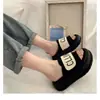 Zapatillas de Exterior para Primavera y Otoño Sandalias con Plataforma Antideslizantes Aumentadoras Zapatos de Moda de Verano para Mujer Tiendas Callejeras Populares