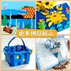 Papelão Azul Tamanho Grande Folha Inteira Materiais de Artesanato Infantil para Jardim de Infância, Papel Colorido Espesso de Fundo