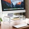 Soporte Elevador de Pantalla de Acrílico en Forma de U Personalizado para Monitor de Computadora Estante de Almacenamiento para Portátil en Escritorio de Oficina