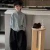 Conjunto Infantil Outono/Primavera 2026 Novo Estilo Coreano Cardigã de Tricô Moderno Calça de Terno Versátil Conjunto de Duas Peças