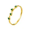 Moda transfronteriza europea y americana nicho todo-partido circón tres colores amor accesorios chapado en oro titanio acero joyería pulsera venta al por mayor