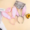 Tiara de Orelha de Coelho da Páscoa Venda Quente Transfronteiriça Tiara Cosplay Tiara Fofa de Festa de Feriado Infantil Divertida e Adorável